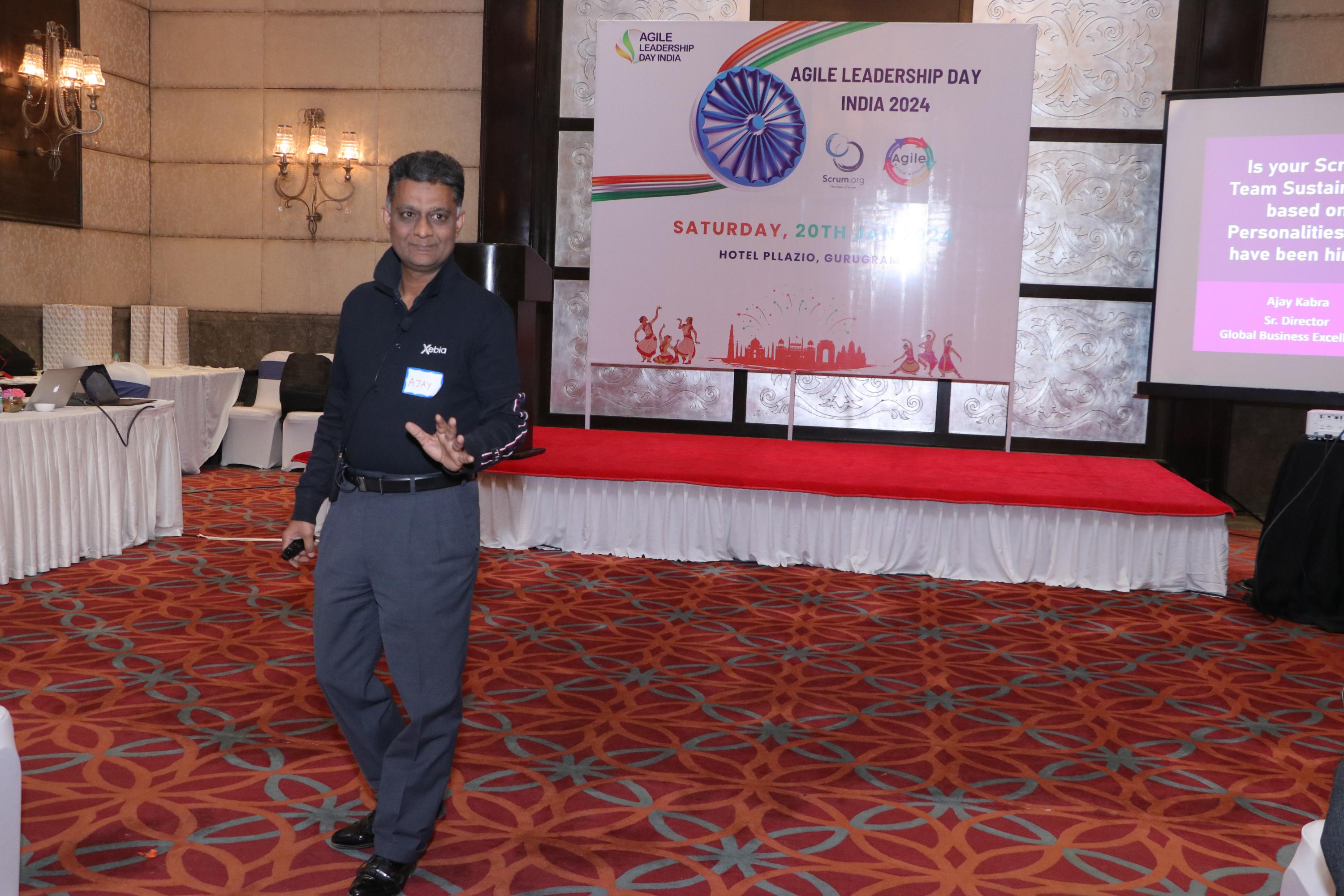 Ajay Kabra on stage