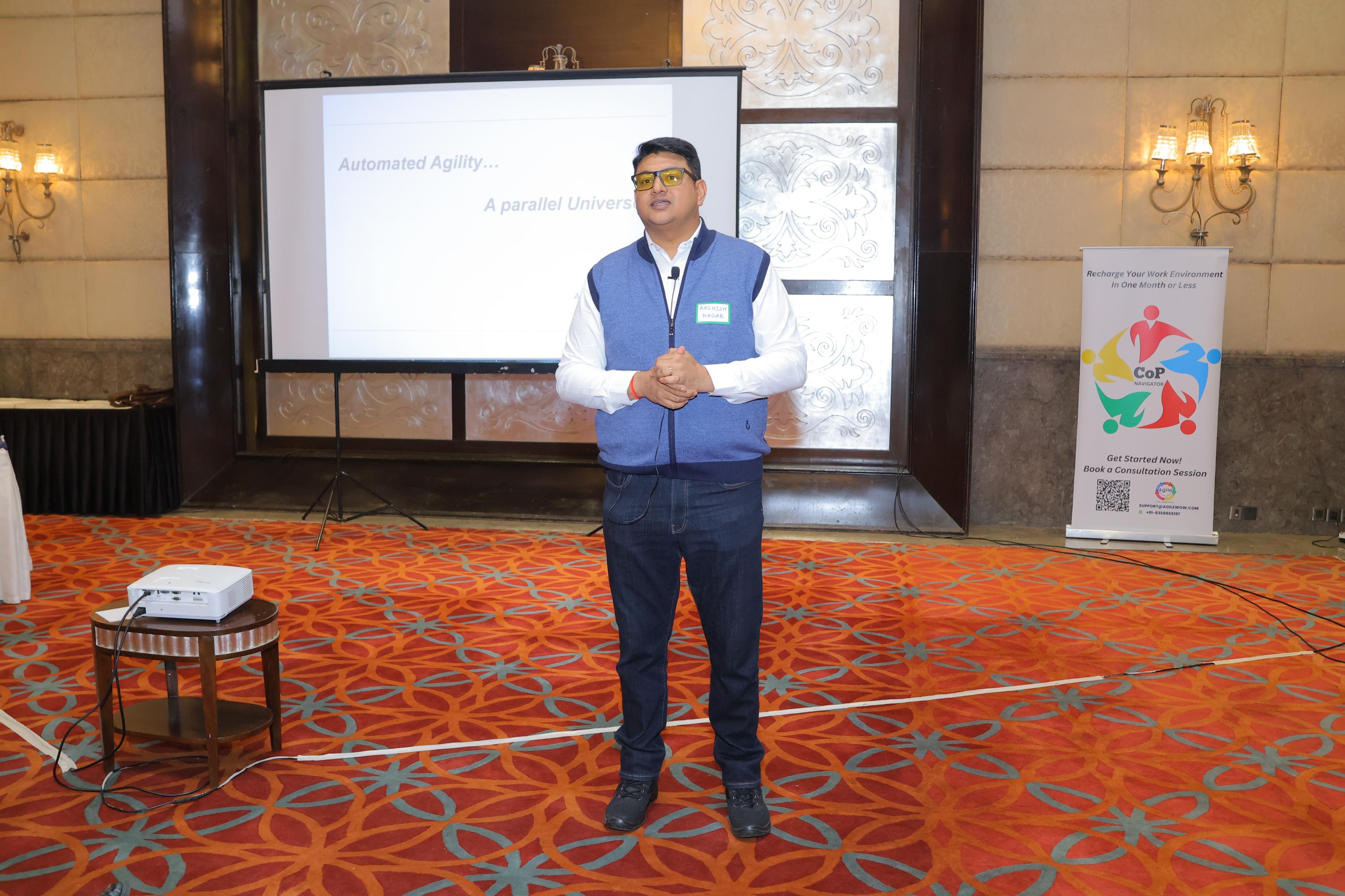 Aashish Nagar discussing CI/CD and Agile integration